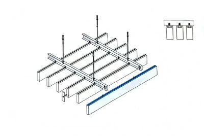 Baffle & Pipe - Baffle Ceiling System