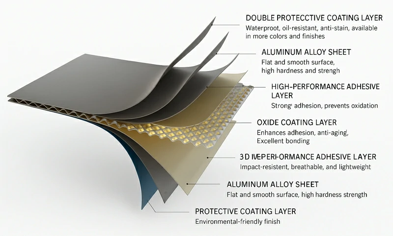 Aluminum 3D-cored Plate Structure