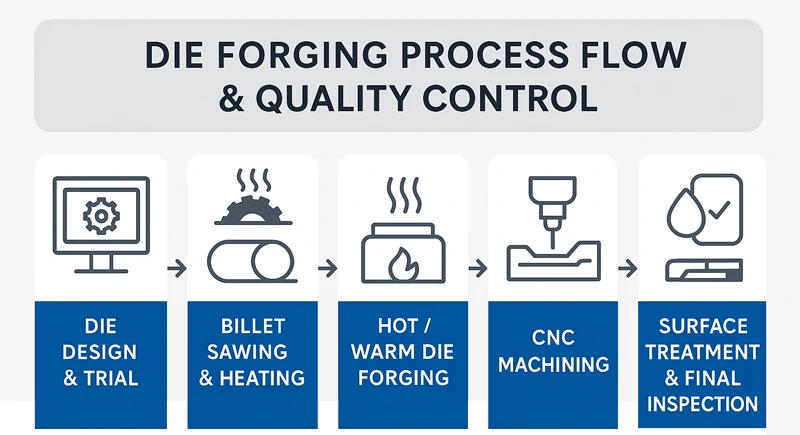 Schmiedeprozess und Qualitätskontrolle für Aluminium-Stanzschmieden