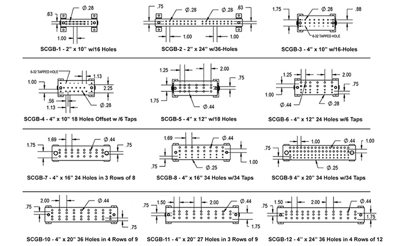 customized grounding busbars