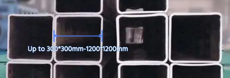 large-diameter aluminum square tube