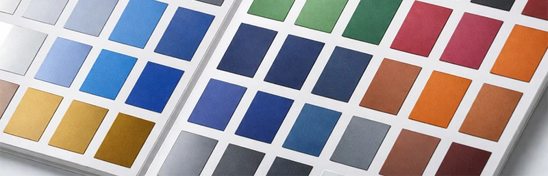 Surface finish and color selection