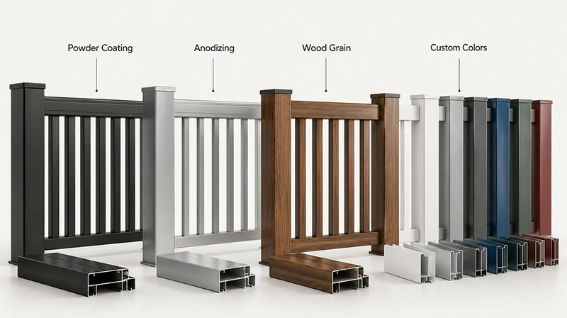 Aluminum Fence Surface Finishes