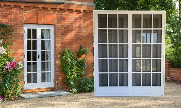 French aluminum screen doors