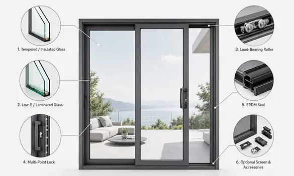 Profiles, Thermal Break, and Sliding Mechanism