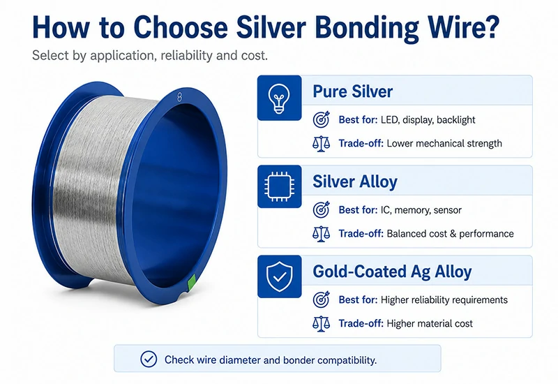 How to choose the right silver bonding wire?