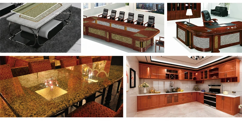 Aluminum foam panels for tables, desks and cabinets