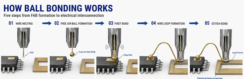 Basic Steps of Ball Bonding