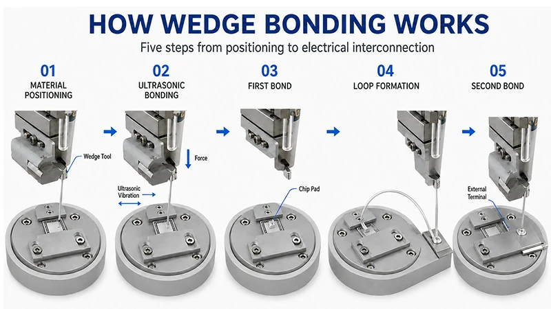 Basic Steps of Wedge Bonding